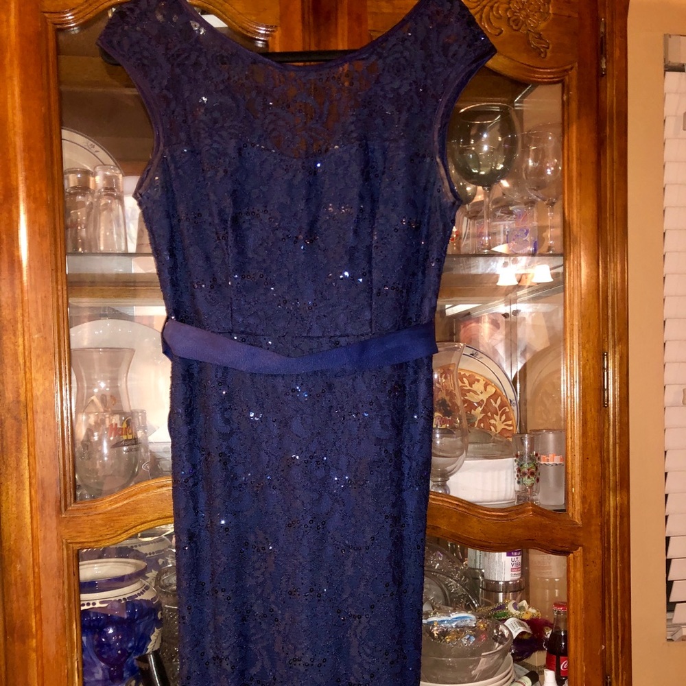 Navy blue bridesmaid dress